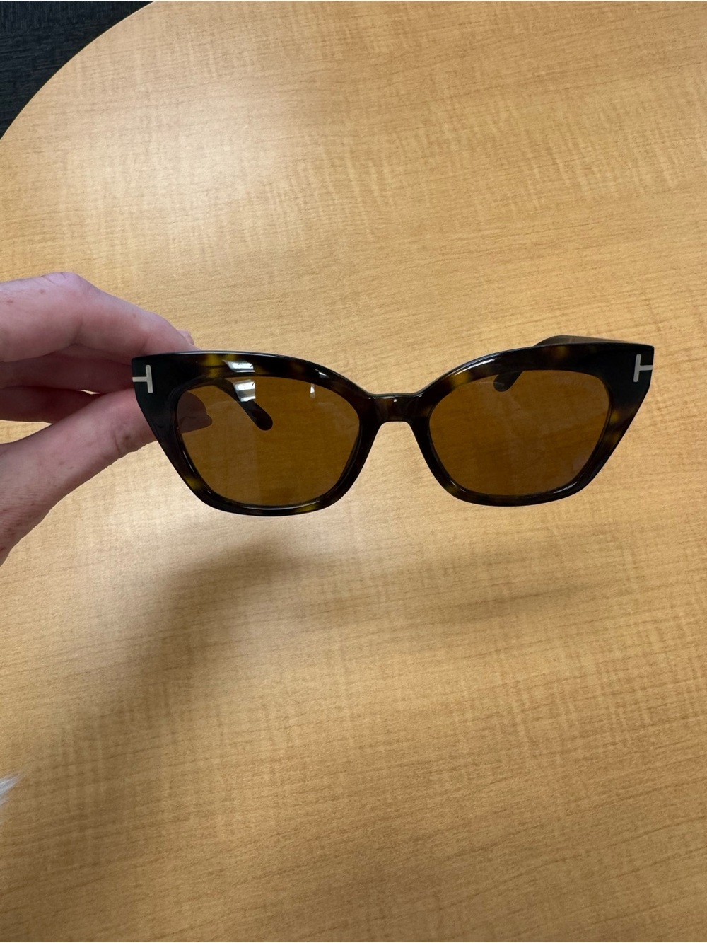 Tom Ford Tortoise Cat-Eye Sunglasses with Brown Lenses